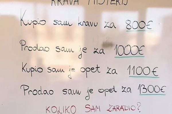 OVAJ PROST MATEMATIČKI ZADATAK IZAZVAO DEBATU SEDMICE: Svi se raspravljaju oko TAČNOG RJEŠENJA