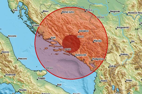 Novi zemljotres pogodio BiH, epicentar u Širokom Brijegu
