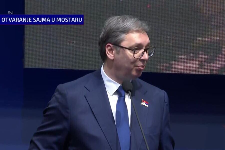Vučić se obratio na mostarskom sajmu: Nadam se da ćemo imati više iskrenosti u odnosima