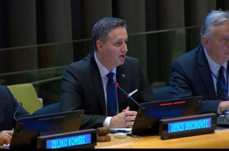 Bećirović u UN-u: Rezolucija o genocidu u Srebrenici nije nikakva prijetnja srpskom narodu