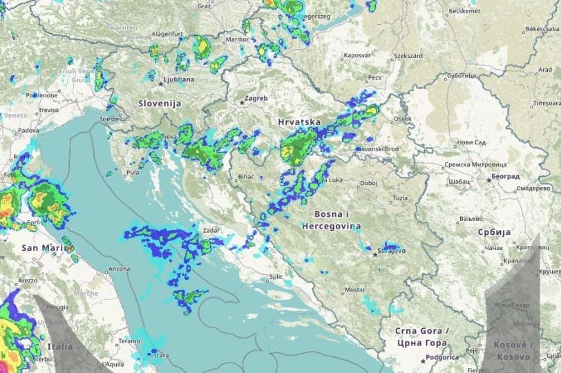 Pratite uživo kretanje padavina koje se očekuju u BiH: Najavljeno gdje će snijeg prvo pasti