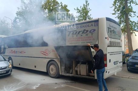 U Tuzli se zapalio autobus koji je prevozio mališane na ekskurziju