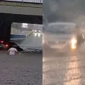 HAOTIČNE SCENE U HRVATSKOJ: Automobili 'plivaju' cestama, velike poplave i led na ulicama