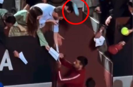 SNIMAK IZ DRUGOG UGLA OTKRIVA SVE: Evo kako je pogođen Novak u glavu