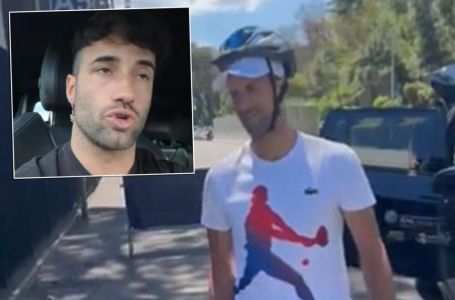MOMAK ČIJA JE FLAŠA UDARILA ĐOKOVIĆA SE PONOVO OGLASIO:Evo šta je napisao kad ga je vidio sa kacigom