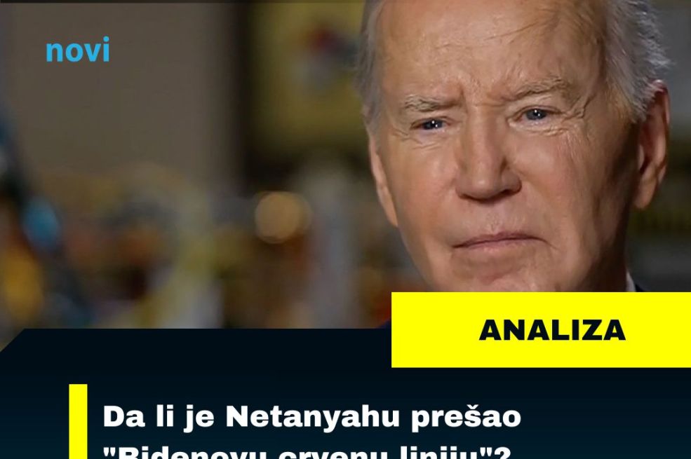 ANALIZA/Da li je Netanyahu prešao "Bidenovu crvenu liniju"?