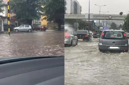 Pogledajte snimak strašnog nevremena u BiH: Ulice pod vodom, automobili se jedva kreću (VIDEO)