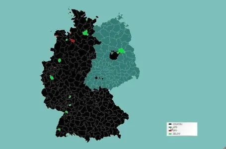 Njemačka je ponovo u dva dijela: Izborna karta pokazala duboke podjele
