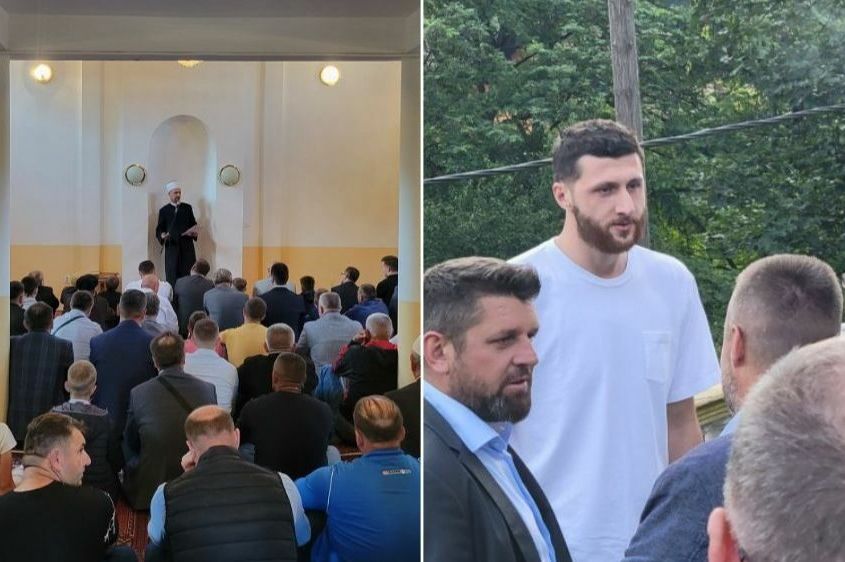 Obilježavanje Kurban-bajrama: Jusuf Nurkić u društvu muslimana Srebrenice