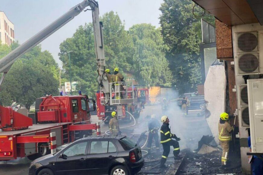 Detalji požara na Ilidži : Svjedoci tvrde da ga je uzrokovao problem sa ventilacijom iz restorana