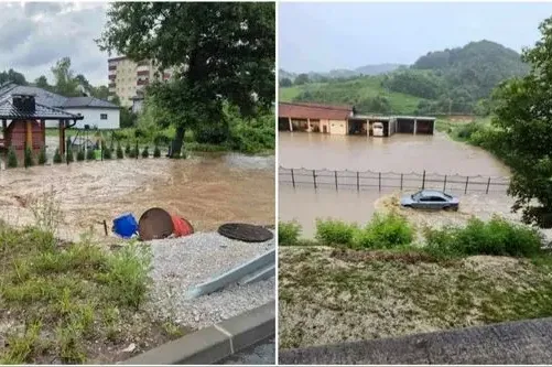 BH. GRAD POD VODOM: Izlile se rijeke i potoci, poplavljeni brojni objekti i automobili