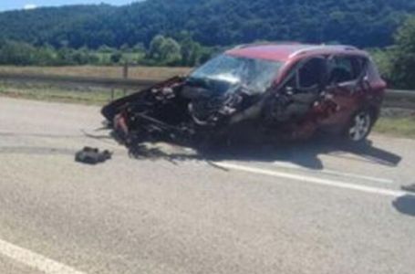 Teška saobraćajna nesreća na putu Prijedor - Novi Grad