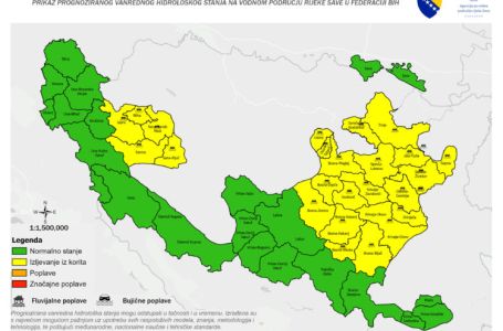 VAŽNO UPOZORENJE: Od sutra moguće poplave zbog jakih padavina