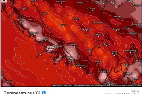 U dijelovima BiH i danas preko 40 °C, narandžasti meteoalarm za čitavu državu