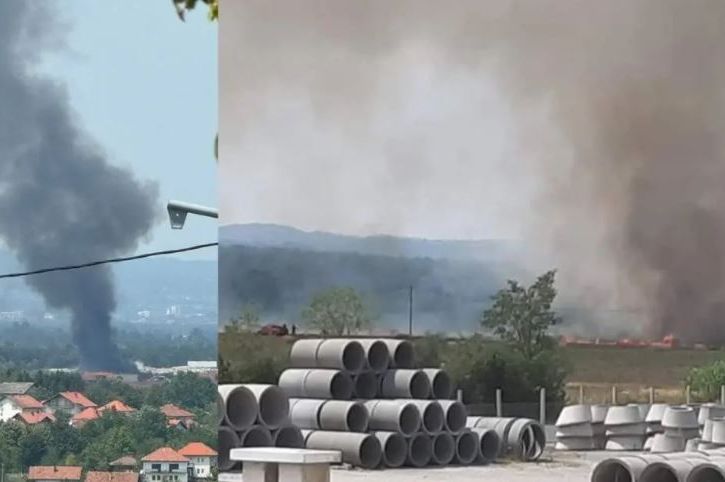 Veliki požar zahvatio deponiju u Gradačcu, vatra se širi prema šumi