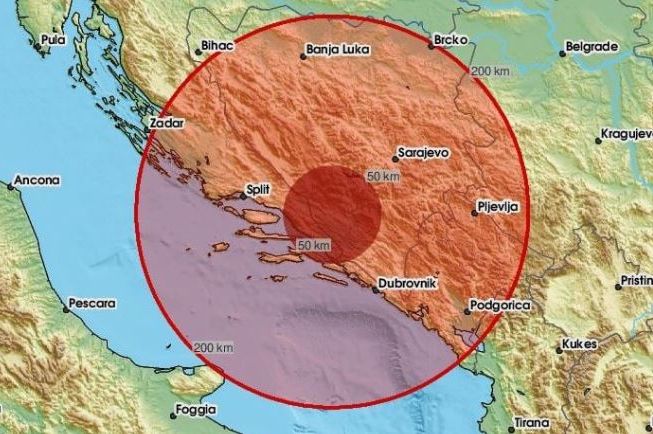 ZEMLJOTRES POGODIO BiH:  'Bilo je jako i kratko'