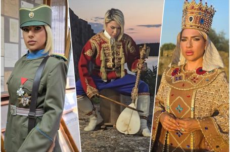 "DOKLE VIŠE" Jovana Jeremić nastavlja da šokira javnost: Sada je u ulozi Njegoša i SVIRA GUSLE