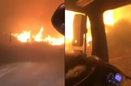 Zastrašujuća snimka iz vatrogasnog vozila: BJEŽITE, SPAŠAVAJTE ŽIVU GLAVU (VIDEO)