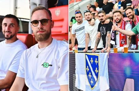 UVIJEK UZ BORDO BIJELE: Dva sjajna reprezentativca BiH stigla u Trnavu da podrže Sarajevo (FOTO)
