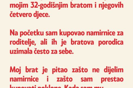 PRIČA: "Moj 32-godišnji brat je sa suprugom od srednje škole i imaju četvero djece"