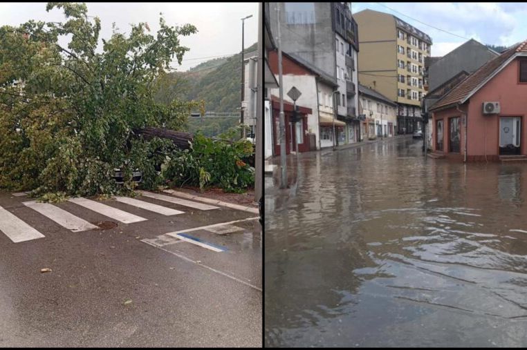 Olujno nevrijeme u bh. gradu: Napravljena velika šteta u poljoprivredi, na kućama i automobilima