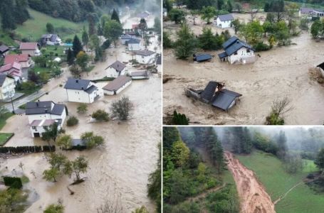 Snimak dronom pokazuje razmjere katastrofe u BiH: Izdana hitna obavijest