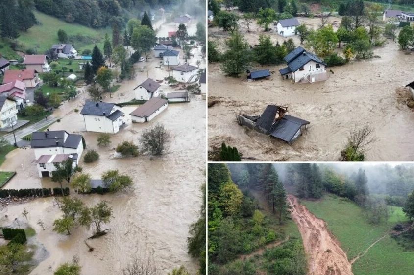 Snimak dronom pokazuje razmjere katastrofe u BiH: Izdana hitna obavijest