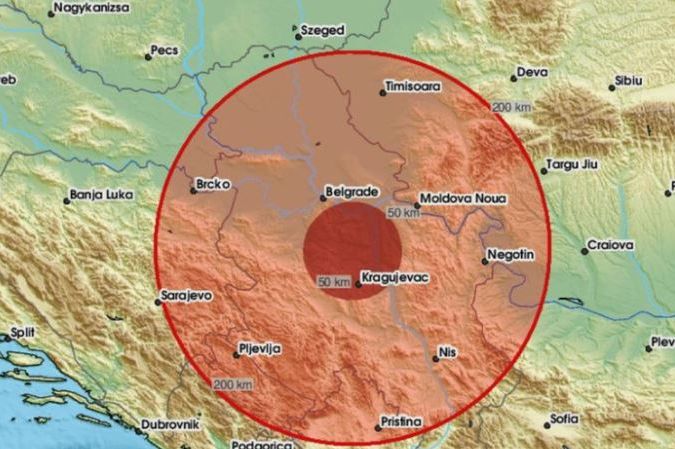 Zemljotres pogodio Srbiju: 'Baš je dobro zaljuljalo'