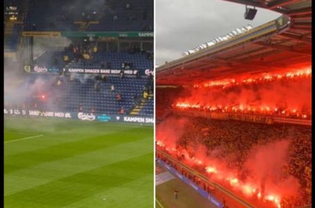 Haos u Danskoj na tribinama, navijači s fantomkama probili ogradu