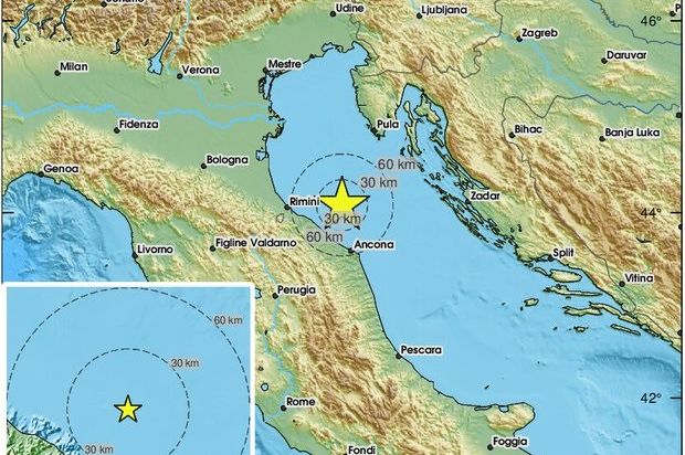Zemljotres jačine 3,9 stepeni po Rihteru u Jadranskom moru