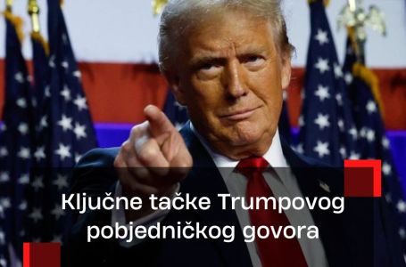 5 ključnih tačaka Trumpovog pobjedničkog govora