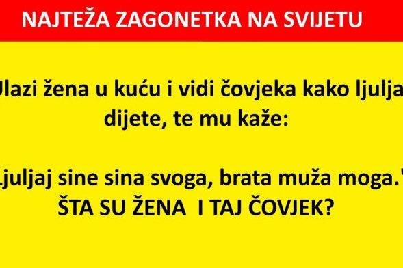 NAJTEŽA ZAGONETKA NA SVIJETU: Šta su ova žena i ovaj čovjek?