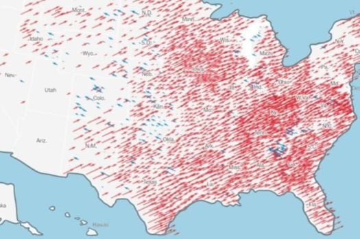 Mapa koja govori sve: Trump širom SAD-a dobio puno veću podršku nego 2020. godine