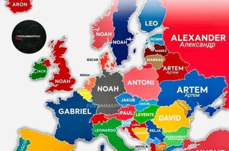 Objavljena krarta Evrope sa najčešćim imenima za dječake: Jedno ime je jako popularno