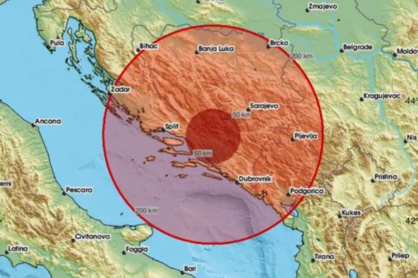 POTVRDIO EMSC:BiH potresla dva zemljotresa večeras, osjetili se u Jablanici, Čitluku