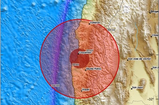 Potres jačine 5,7 stepeni kod obala centralnog Čilea