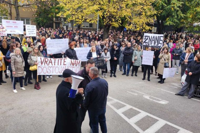 Sindikat obrazovanja HNK: Vlada opet pokušala spriječiti naš štrajk, nisu uspjeli