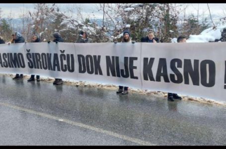 Održani protesti na području općine Istočni Stari Grad: Spasimo Širokaču dok nije kasno