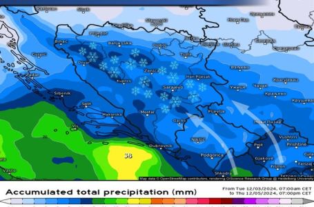 VRAĆA SE ZIMA, STIŽE SNIJEG: Evo i gdje