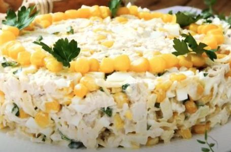 Slavska salata sa kukuruzom i piletinom (RECEPT)