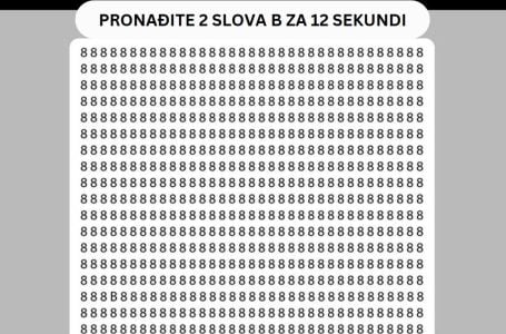 Pronađite 2 slova B za 12 sekundi i OBORITE REKORD: Samo oni najpažljiviji USPIJEVAJU