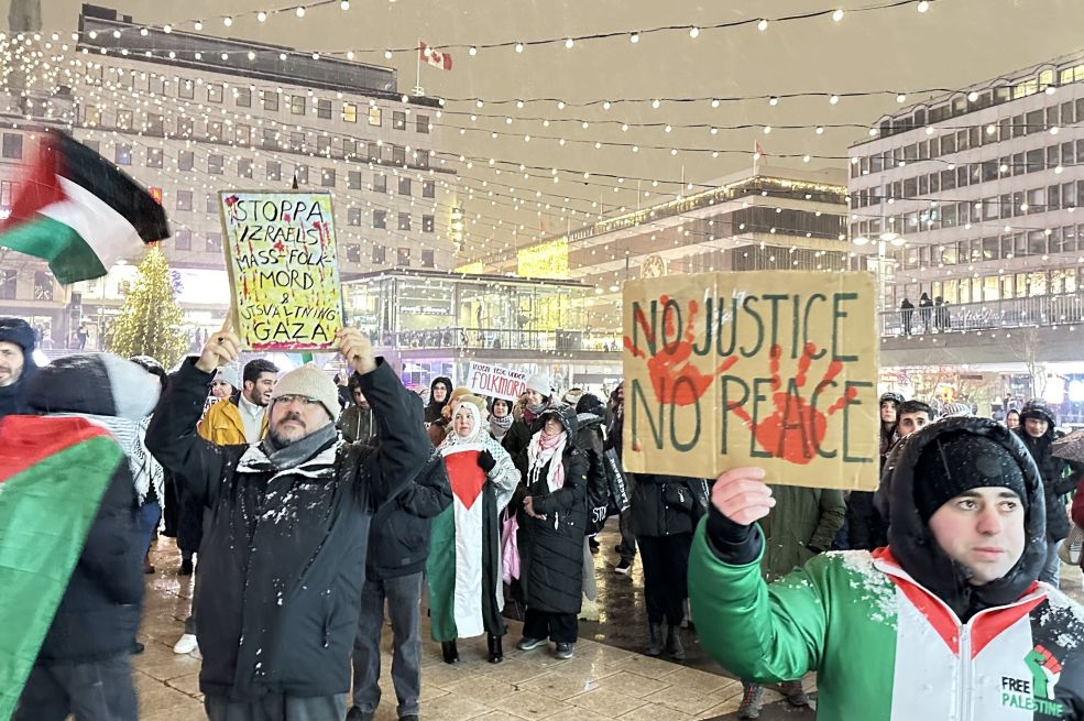 Skup podrške Palestini umjesto dočeka Nove godine u Štokholmu