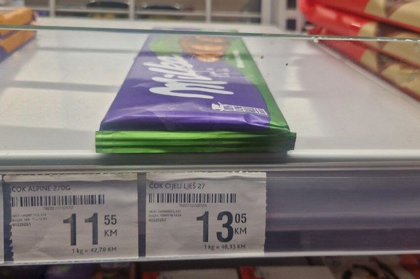 I čokolada postala luksuz: Milka dostigla cijenu od rekordnih 13 KM