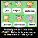 Roditelji su dali ime SINU JASON: Kako je to povezano sa imenima ostale djece?