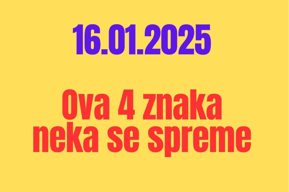 4 horoskopska znaka neka se spreme 16.01.25: Evo šta ih danas čeka