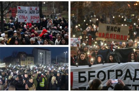 SRBIJA USTALA PROTIV VUČIĆA Masovne demonstracije od sjevera do juga -"U ponedjeljak mora stati sve"