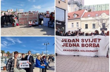 Zagreb i Split solidarišu s Novim Sadom: Borba protiv odvratnog nasilja
