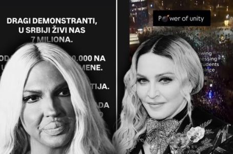 ZBOG PODRŠKE STUDENTIMA Karleuša bez dlake na jeziku suprotstavila se Madoni: "Legenda si, ali..."