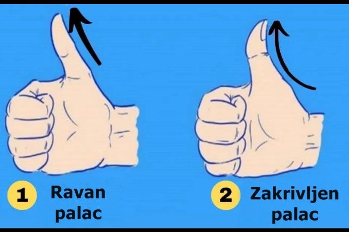 Zakrivljen ili ravan: Dobro ga pogledajte, jer oblik palca otkriva tajne osobine vaše ličnosti