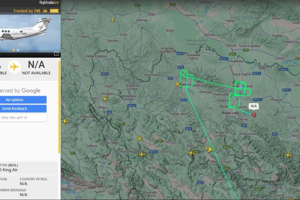 Američki i britanski izviđački avioni preletili Banjaluku